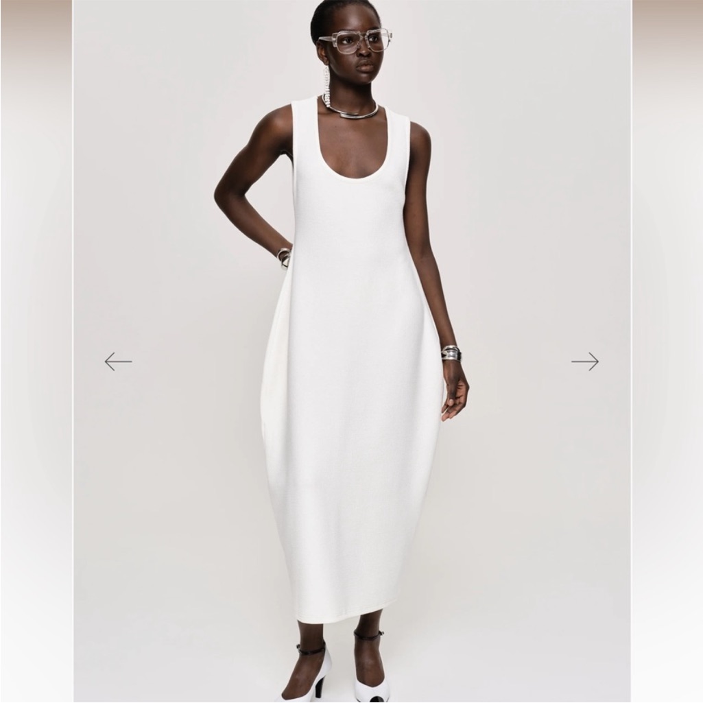 Source Unknown White Dress S/M Nwt